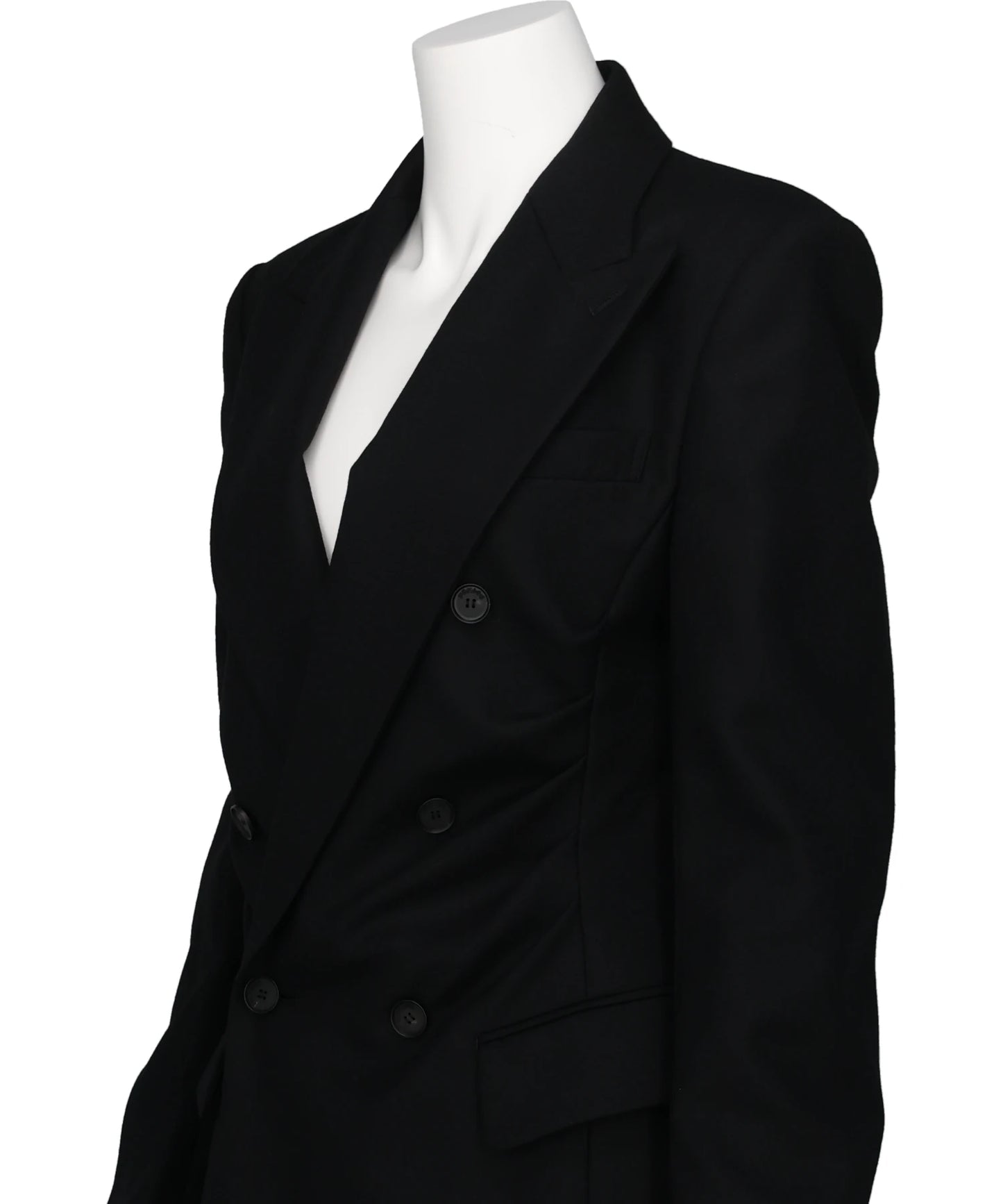 WOOL FLANNEL DOUBLE-BREASTED JACKET