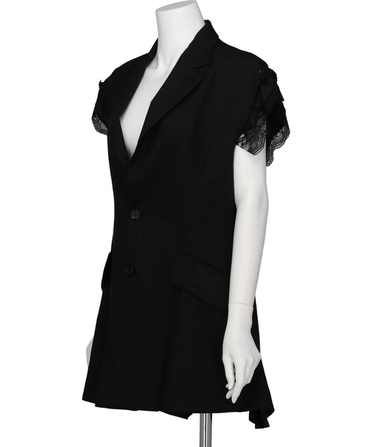 SLEEVELESS TAILORED JACKET
