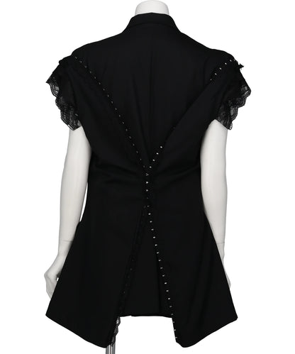 SLEEVELESS TAILORED JACKET