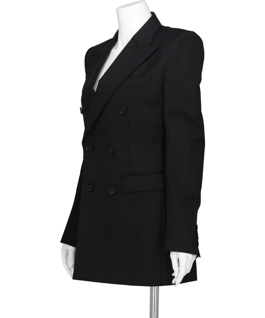 WOOL GABARDINE DOUBLE BREASTED JACKET
