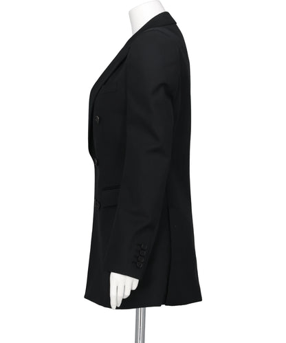 WOOL GABARDINE DOUBLE BREASTED JACKET