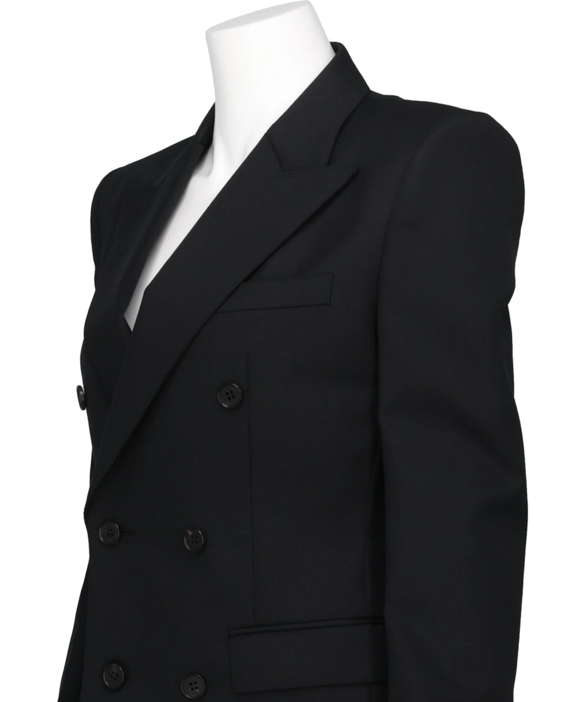 WOOL GABARDINE DOUBLE BREASTED JACKET