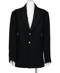 tanakadaisuke GARTER COLLAR PEAKED LAPEL JACKET