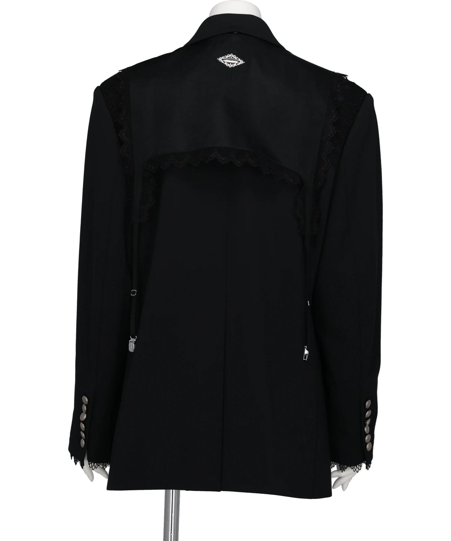 GARTER COLLAR PEAKED LAPEL JACKET