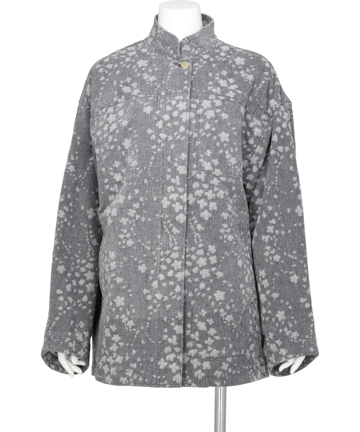FLORAL JACQUARD DENIM JACKET