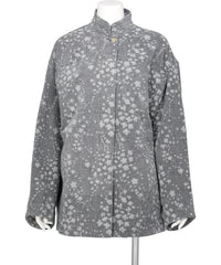 FLORAL JACQUARD DENIM JACKET