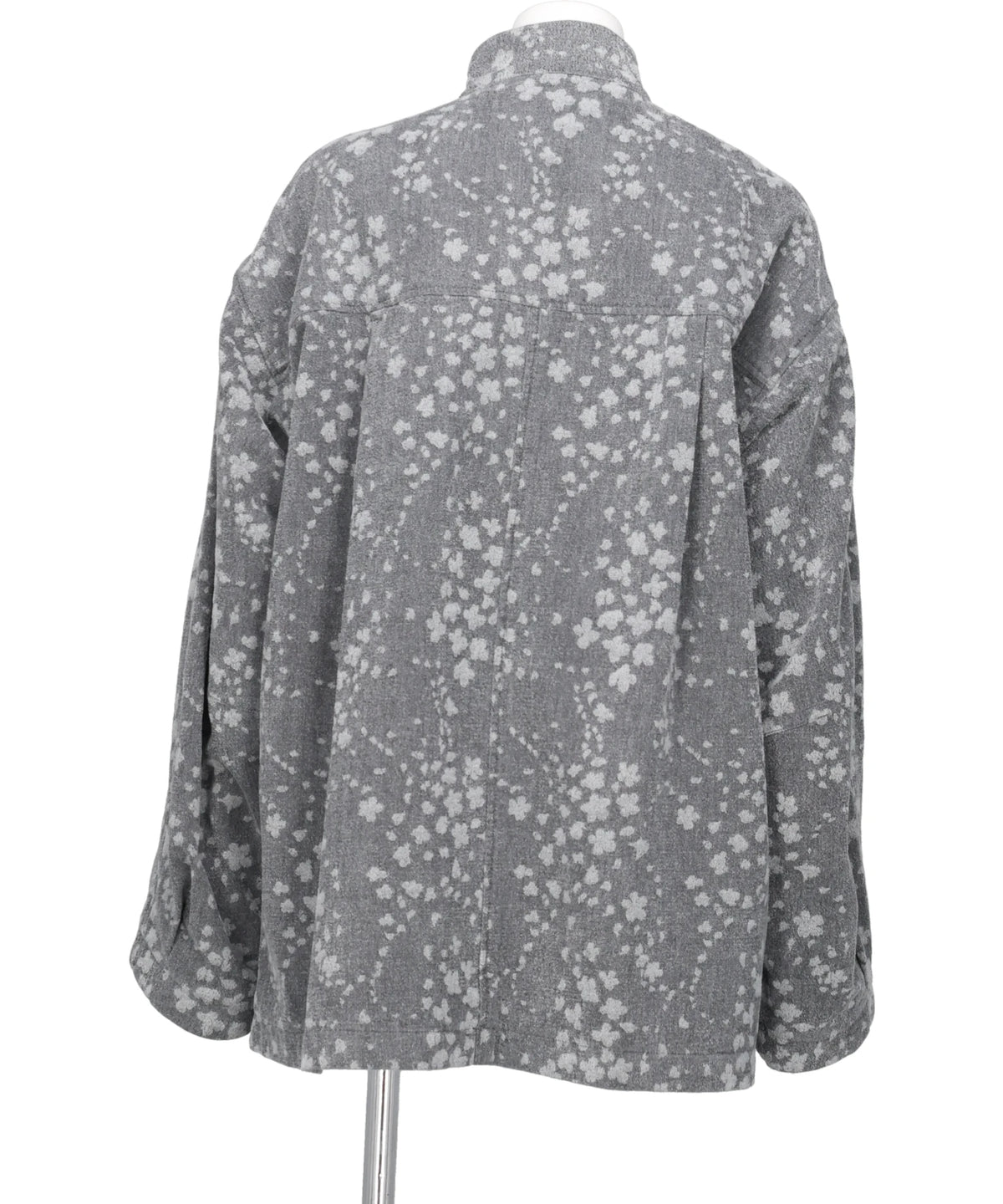 FLORAL JACQUARD DENIM JACKET