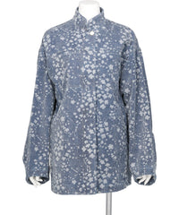 FLORAL JACQUARD DENIM JACKET