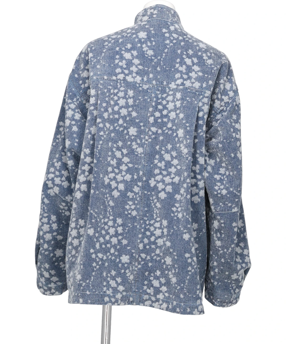 FLORAL JACQUARD DENIM JACKET