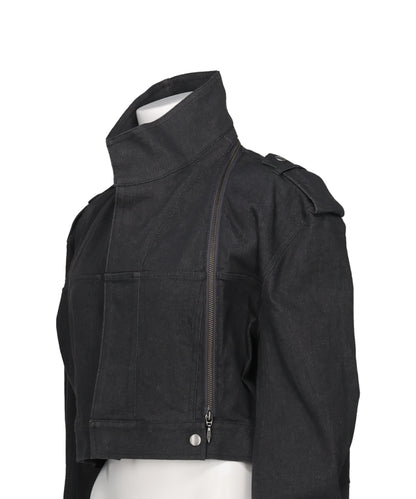 U ZIP DENIM JACKET