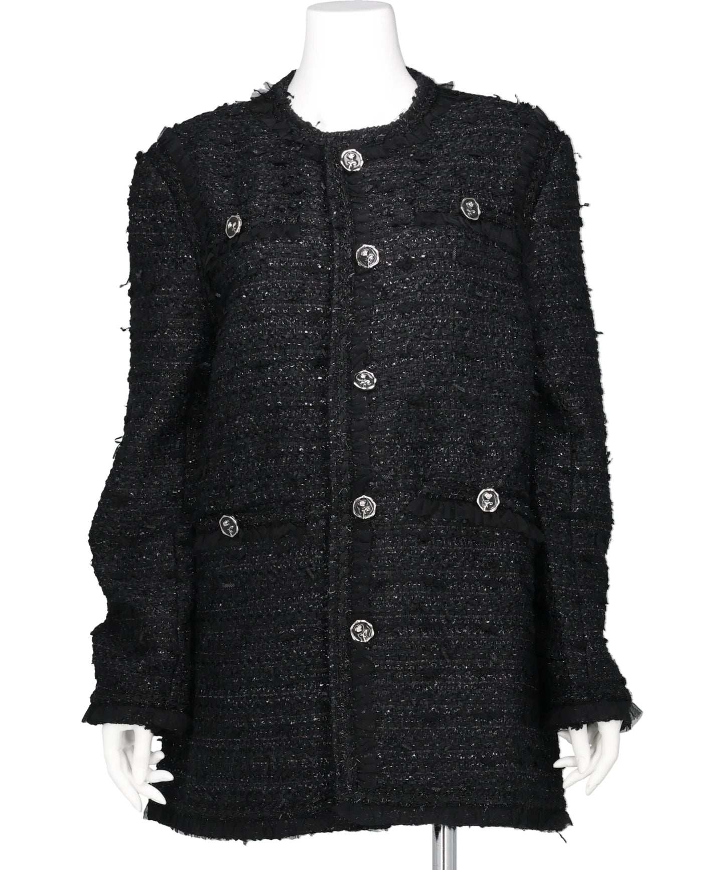 TULLE LAYERED TWEED JACKET