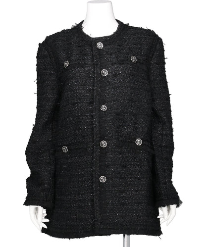 TULLE LAYERED TWEED JACKET