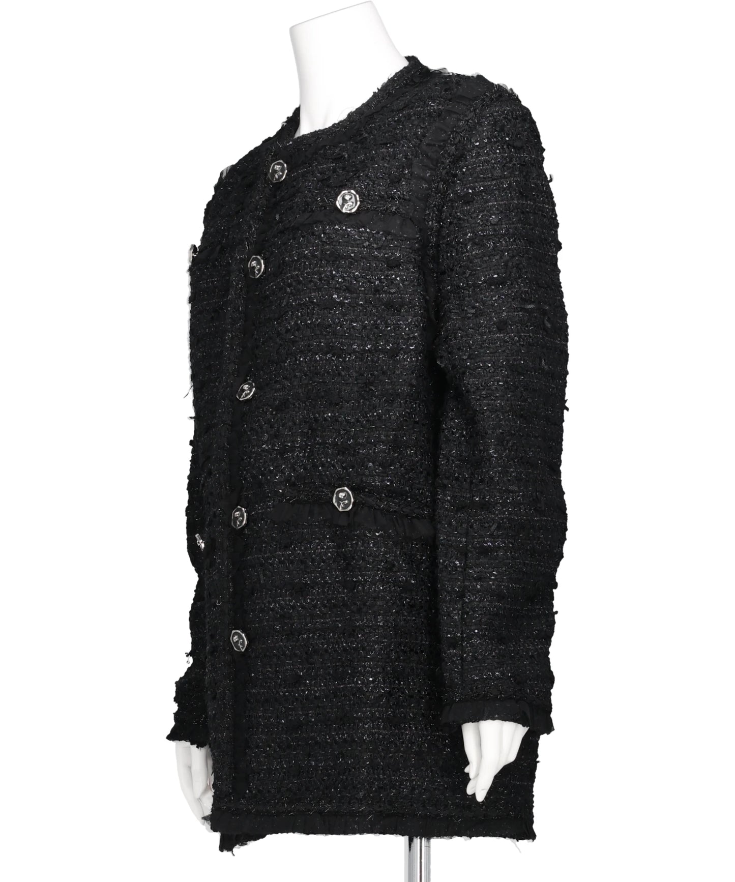 TULLE LAYERED TWEED JACKET