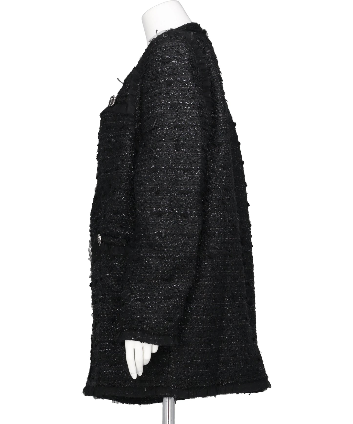 TULLE LAYERED TWEED JACKET