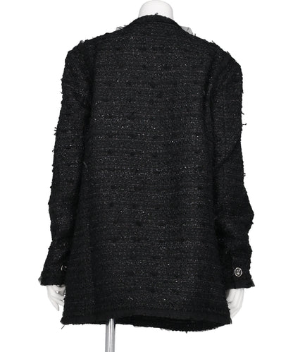 TULLE LAYERED TWEED JACKET