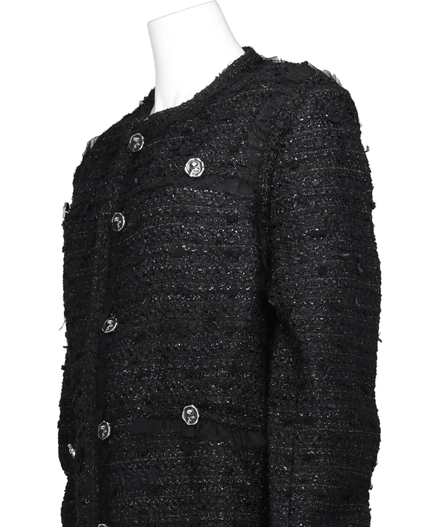 TULLE LAYERED TWEED JACKET