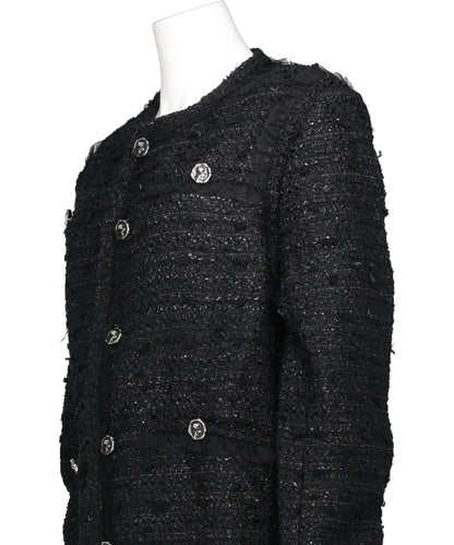 TULLE LAYERED TWEED JACKET