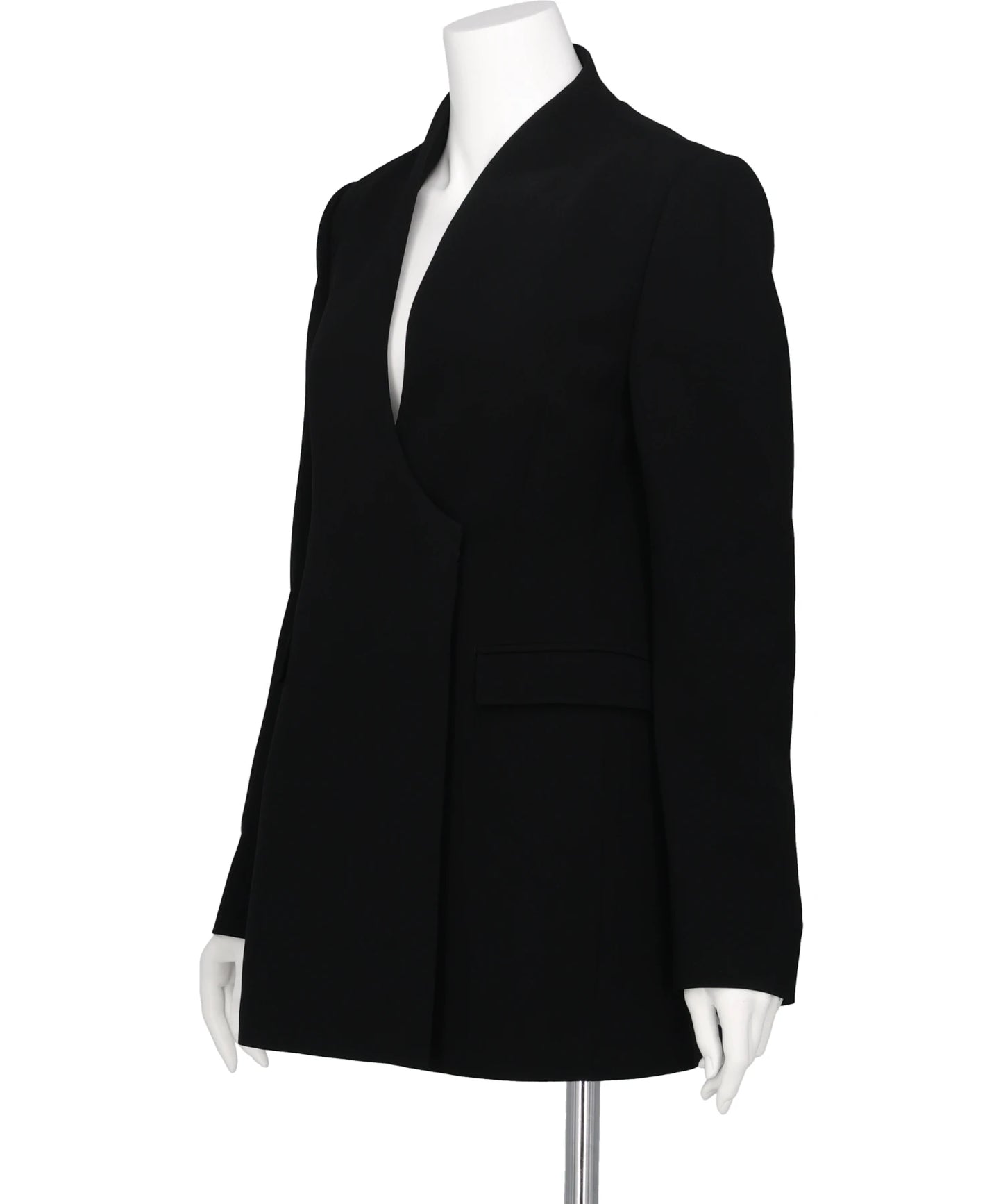 TRIACETATE POLYESTER COLLARLESS DOUBLE