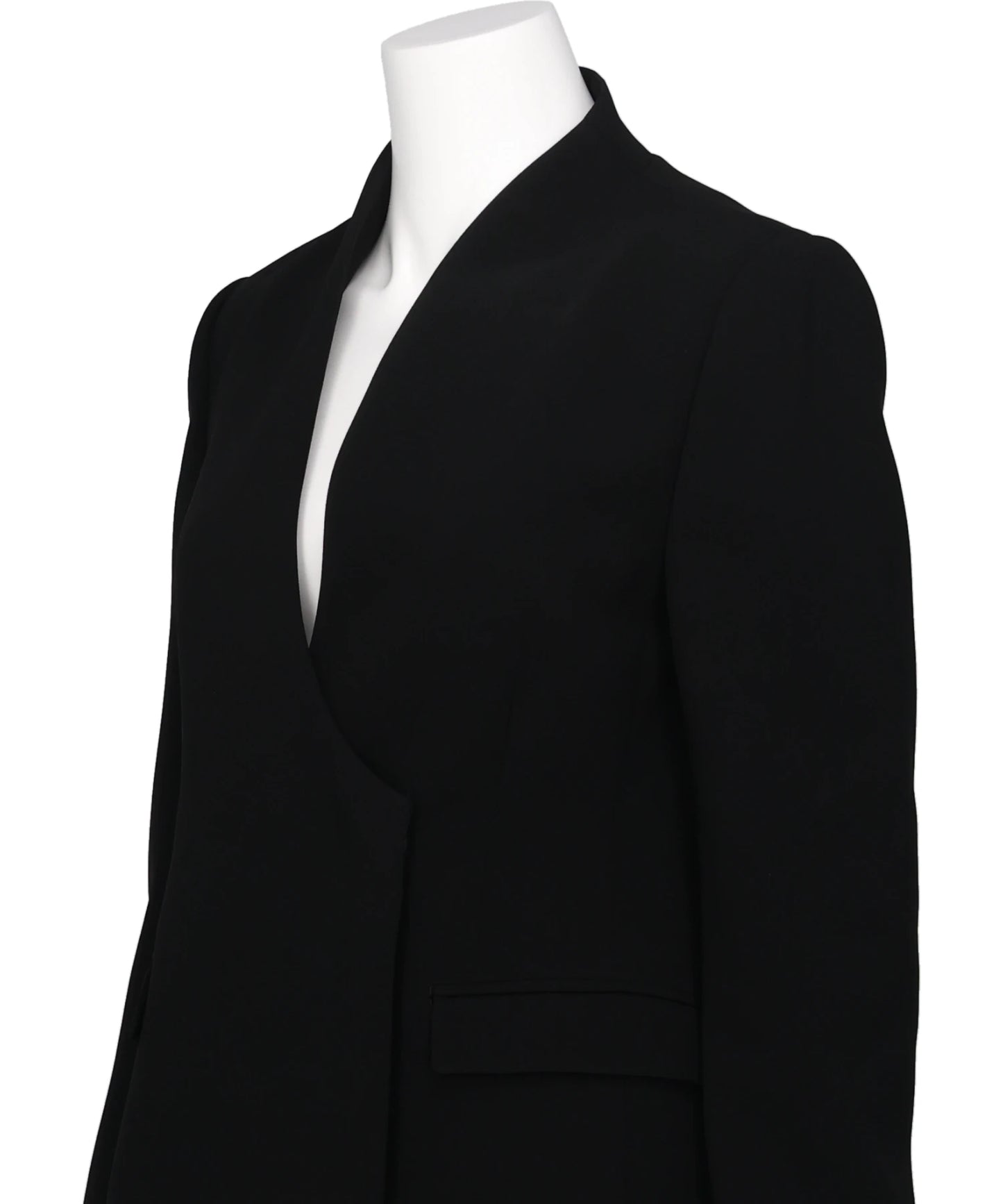 TRIACETATE POLYESTER COLLARLESS DOUBLE