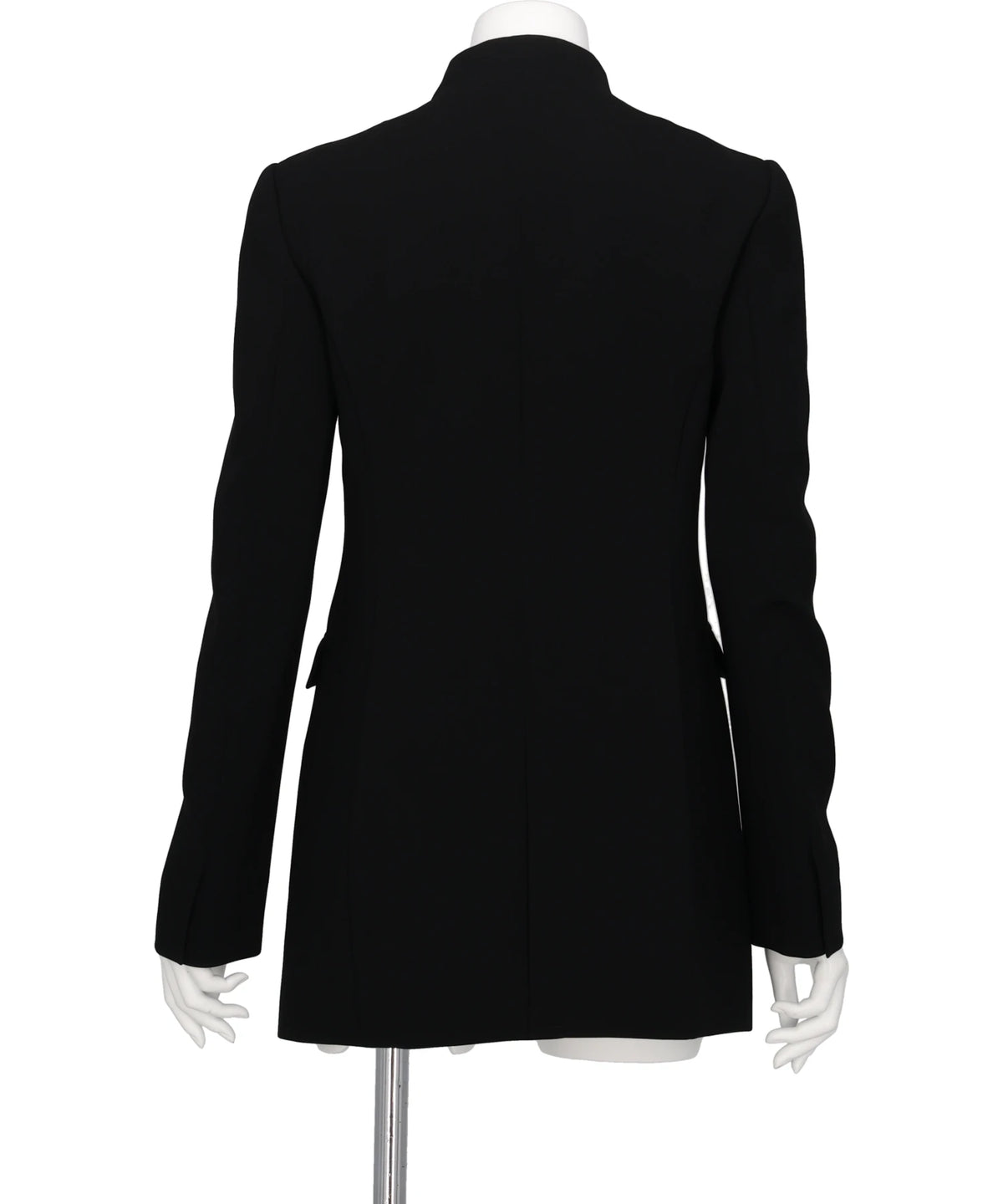 TRIACETATE COLLARLESS DOUBLE-BREASTED SUIT JACKET