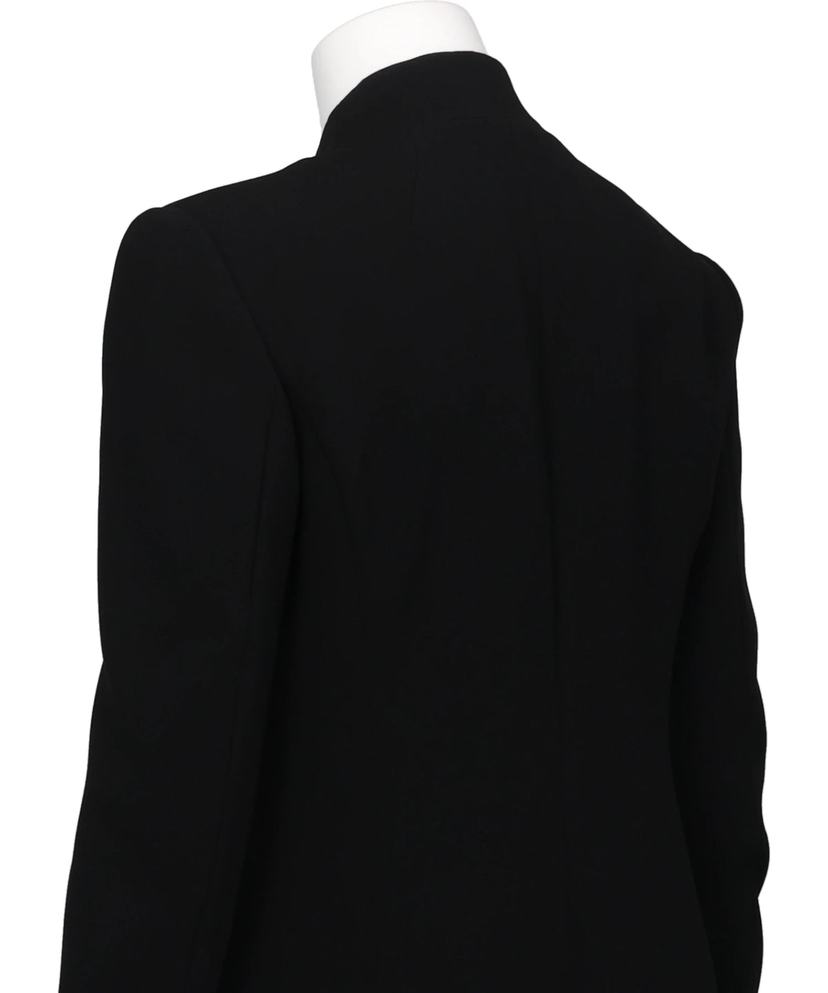 TRIACETATE COLLARLESS DOUBLE-BREASTED SUIT JACKET