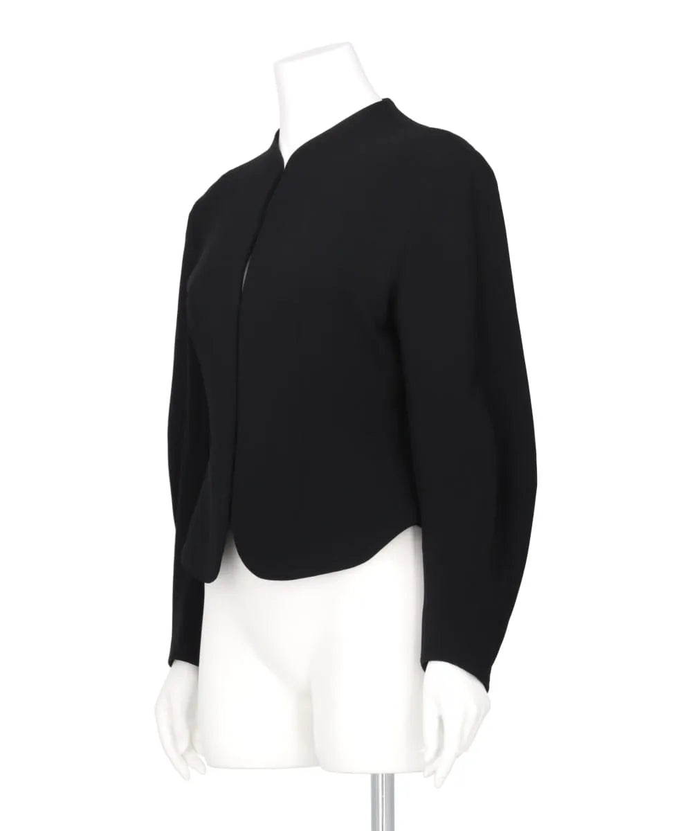 TRIACETATE POLYESTER COLLARLESS JACKET