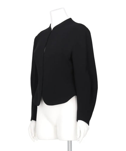 TRIACETATE POLYESTER COLLARLESS JACKET