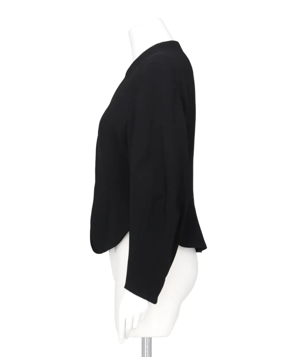 TRIACETATE POLYESTER COLLARLESS JACKET