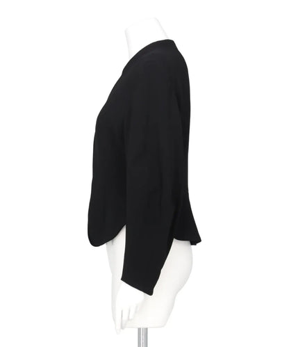 TRIACETATE POLYESTER COLLARLESS JACKET