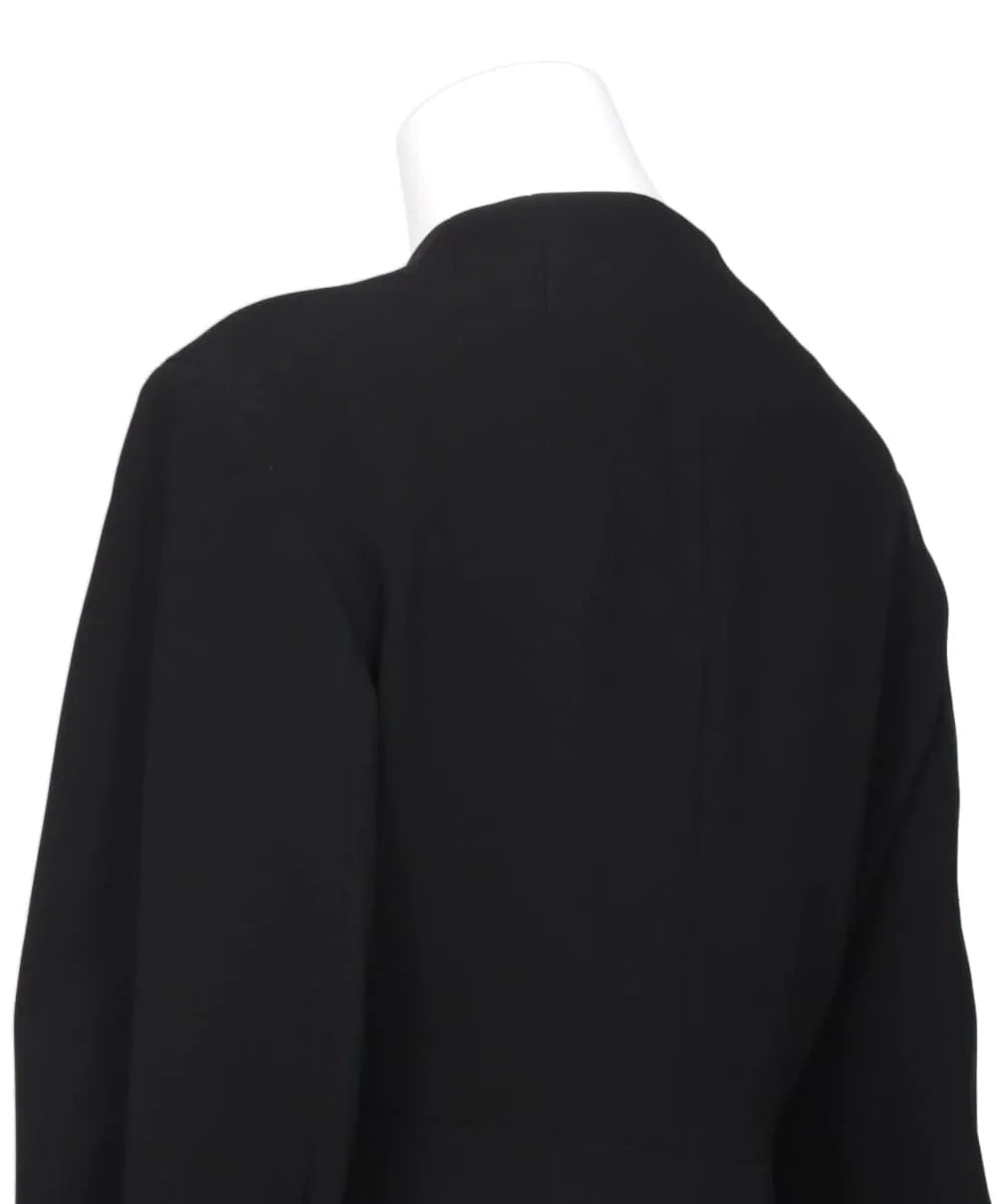 TRIACETATE POLYESTER COLLARLESS JACKET