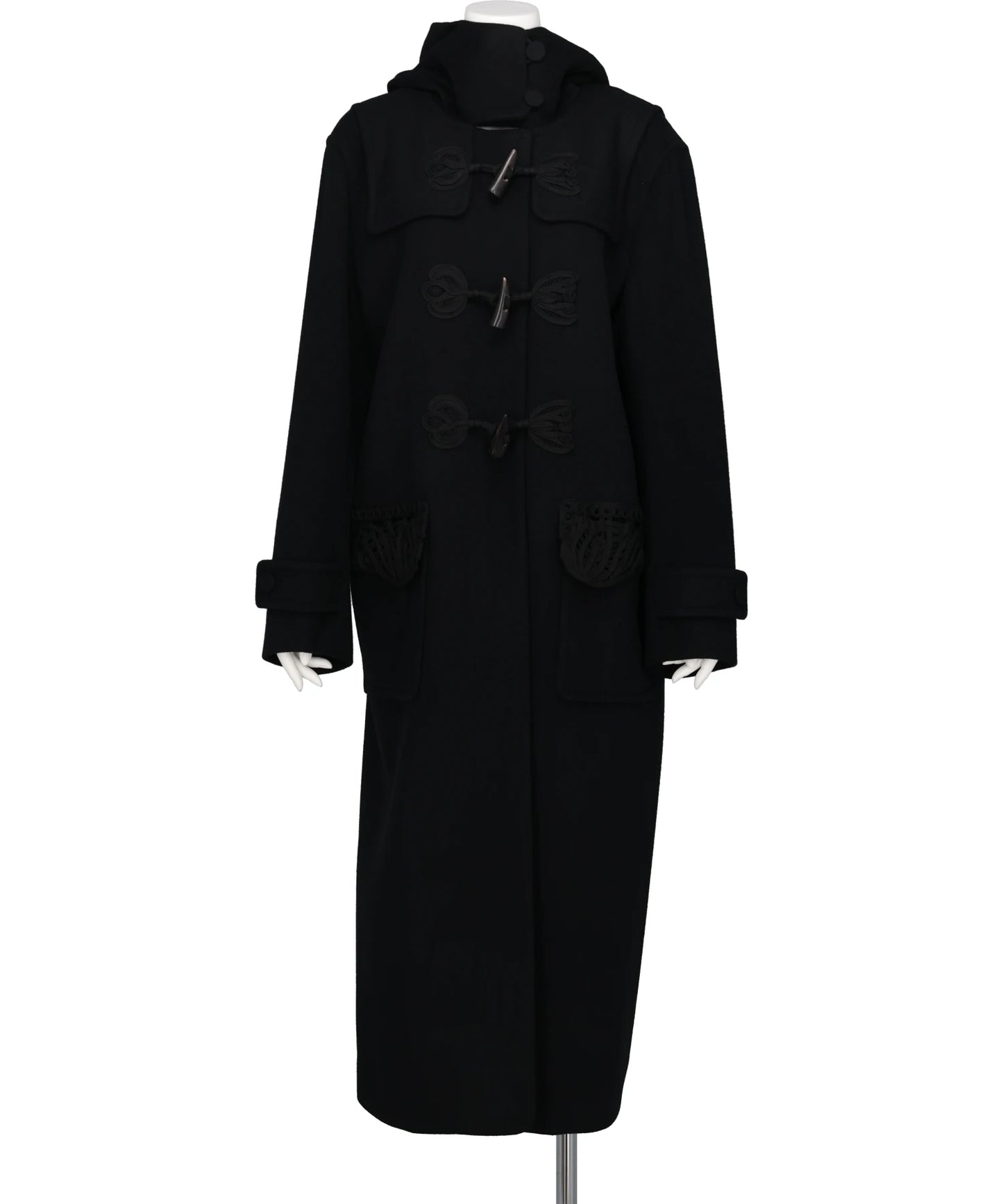 CORDING EMBROIDERY DUFFLE COAT