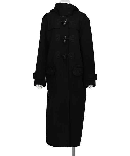 CORDING EMBROIDERY DUFFLE COAT