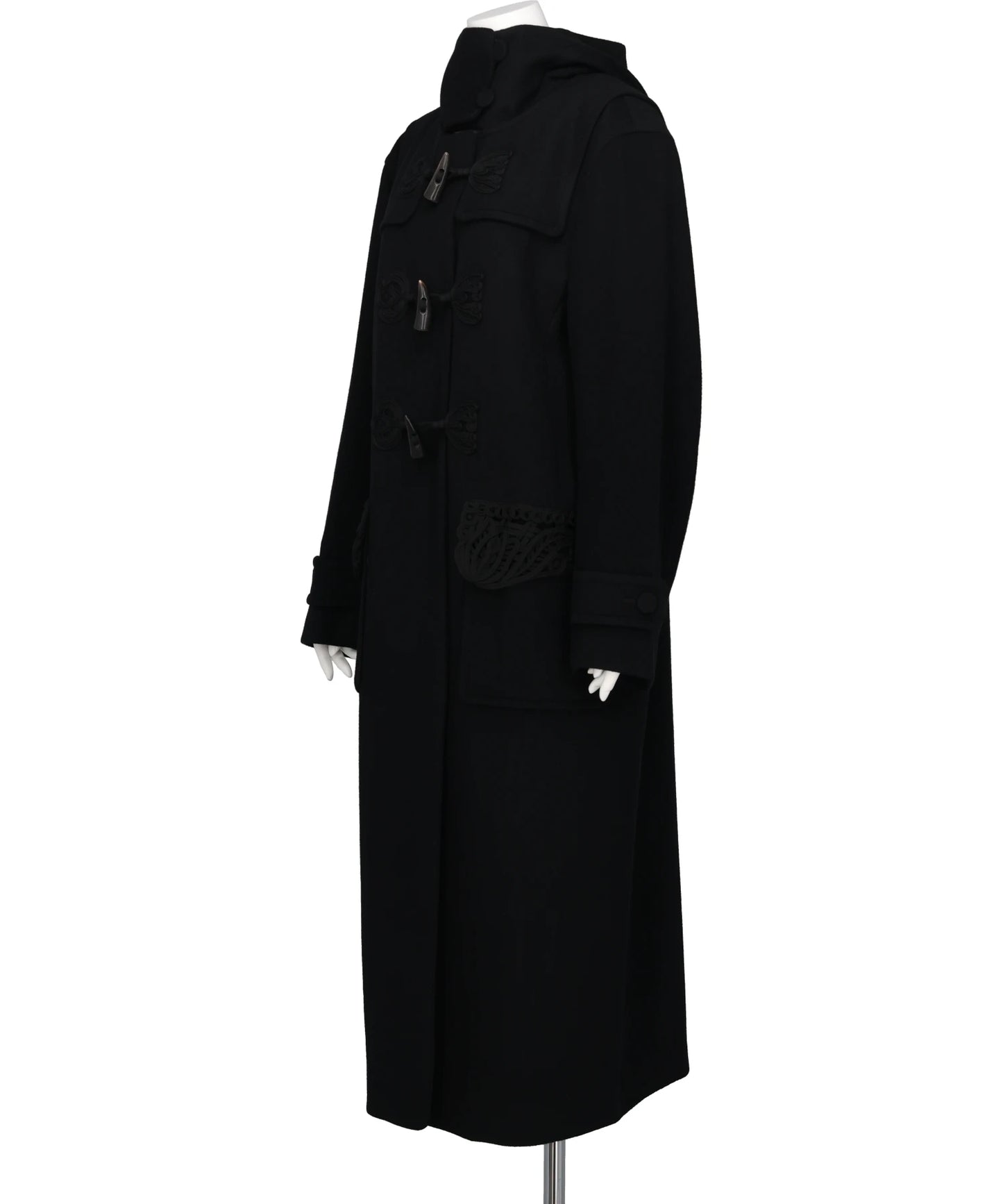 CORDING EMBROIDERY DUFFLE COAT
