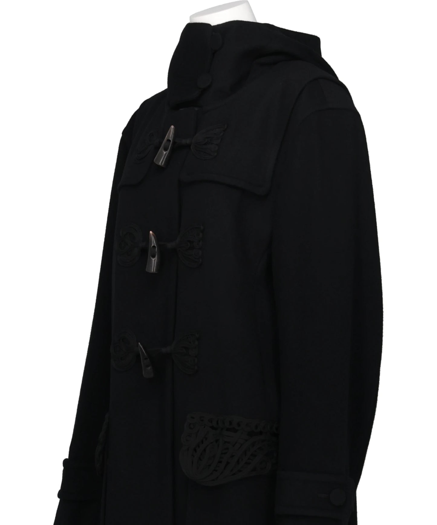 CORDING EMBROIDERY DUFFLE COAT
