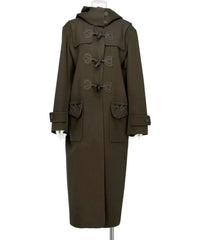 CORDING EMBROIDERY DUFFLE COAT