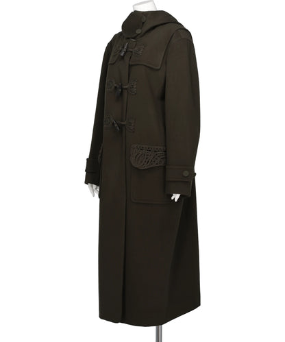 CORDING EMBROIDERY DUFFLE COAT