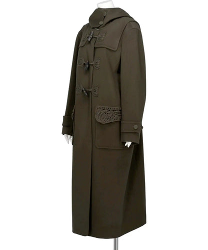 CORDING EMBROIDERY DUFFLE COAT