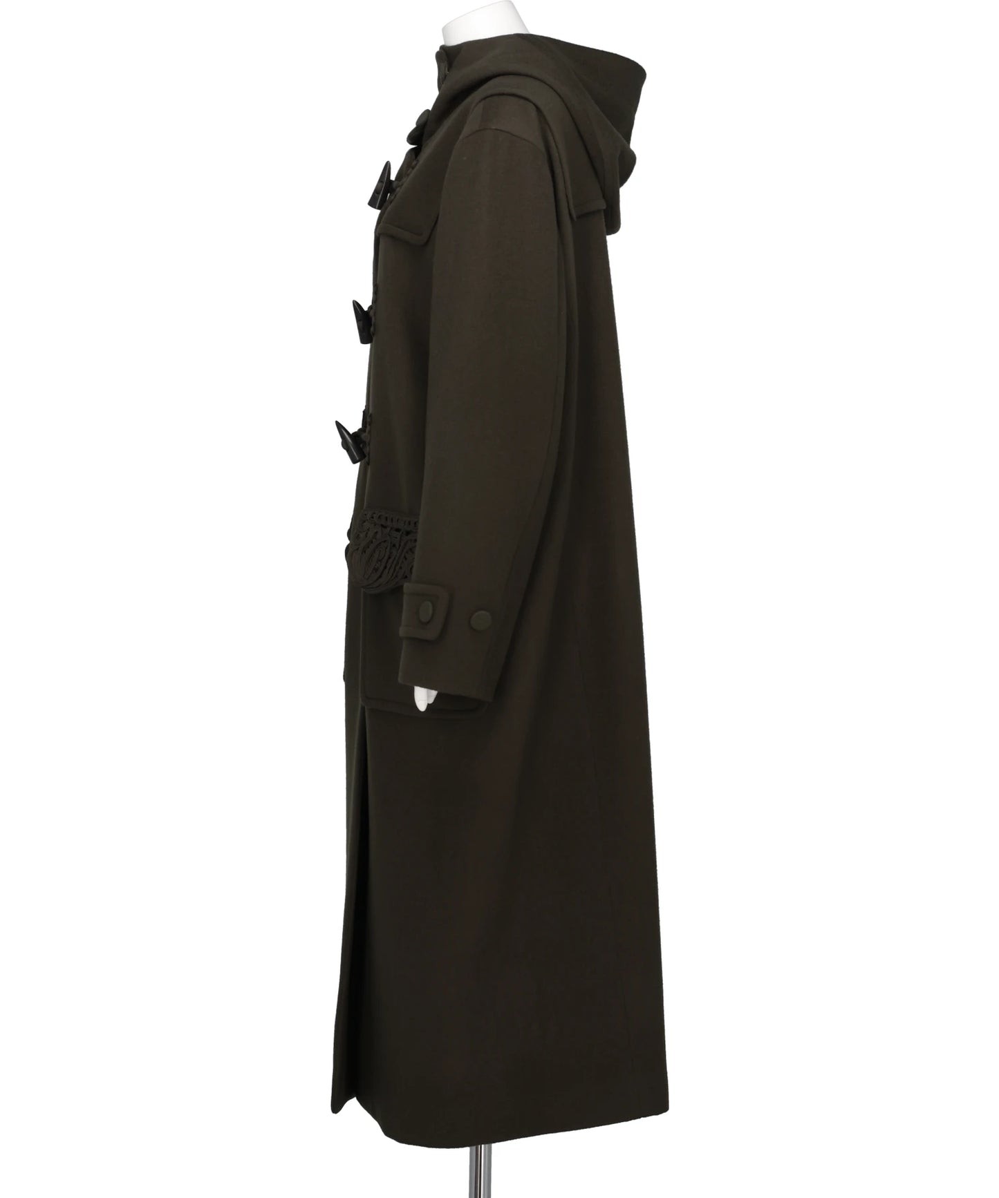 CORDING EMBROIDERY DUFFLE COAT