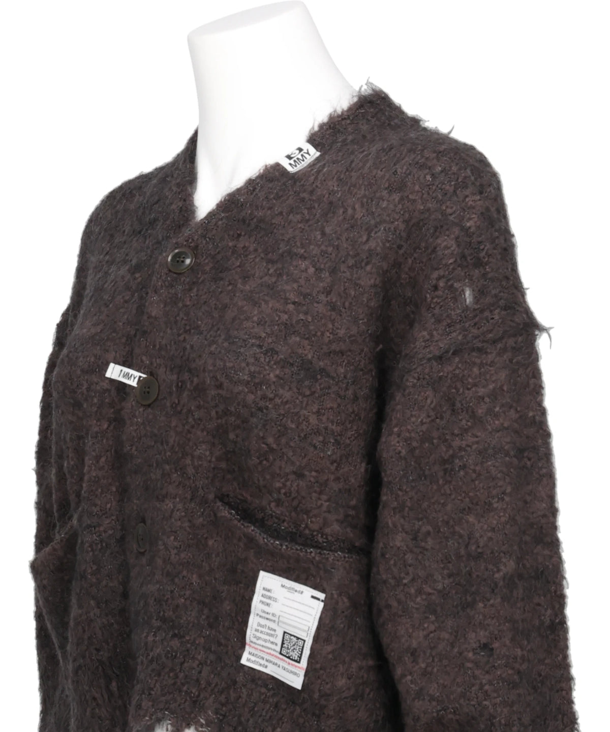 MOHAIR KNIT CARDIGAN