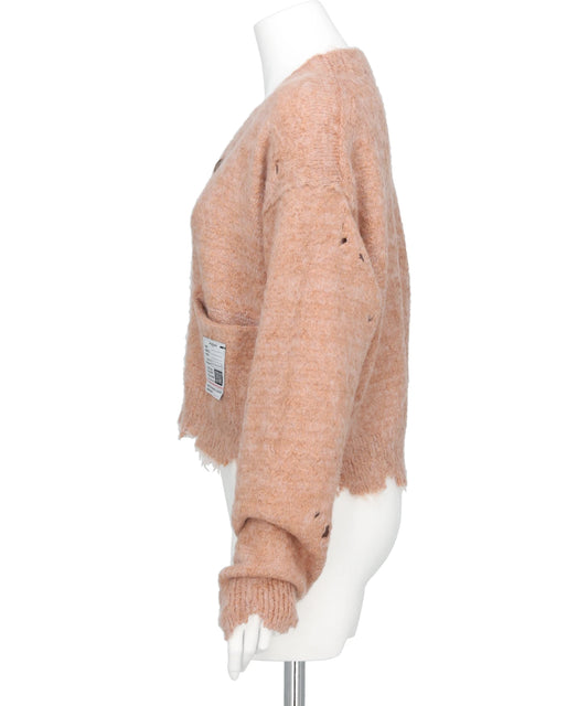MOHAIR KNIT CARDIGAN
