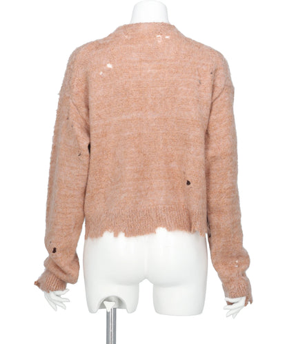 MOHAIR KNIT CARDIGAN
