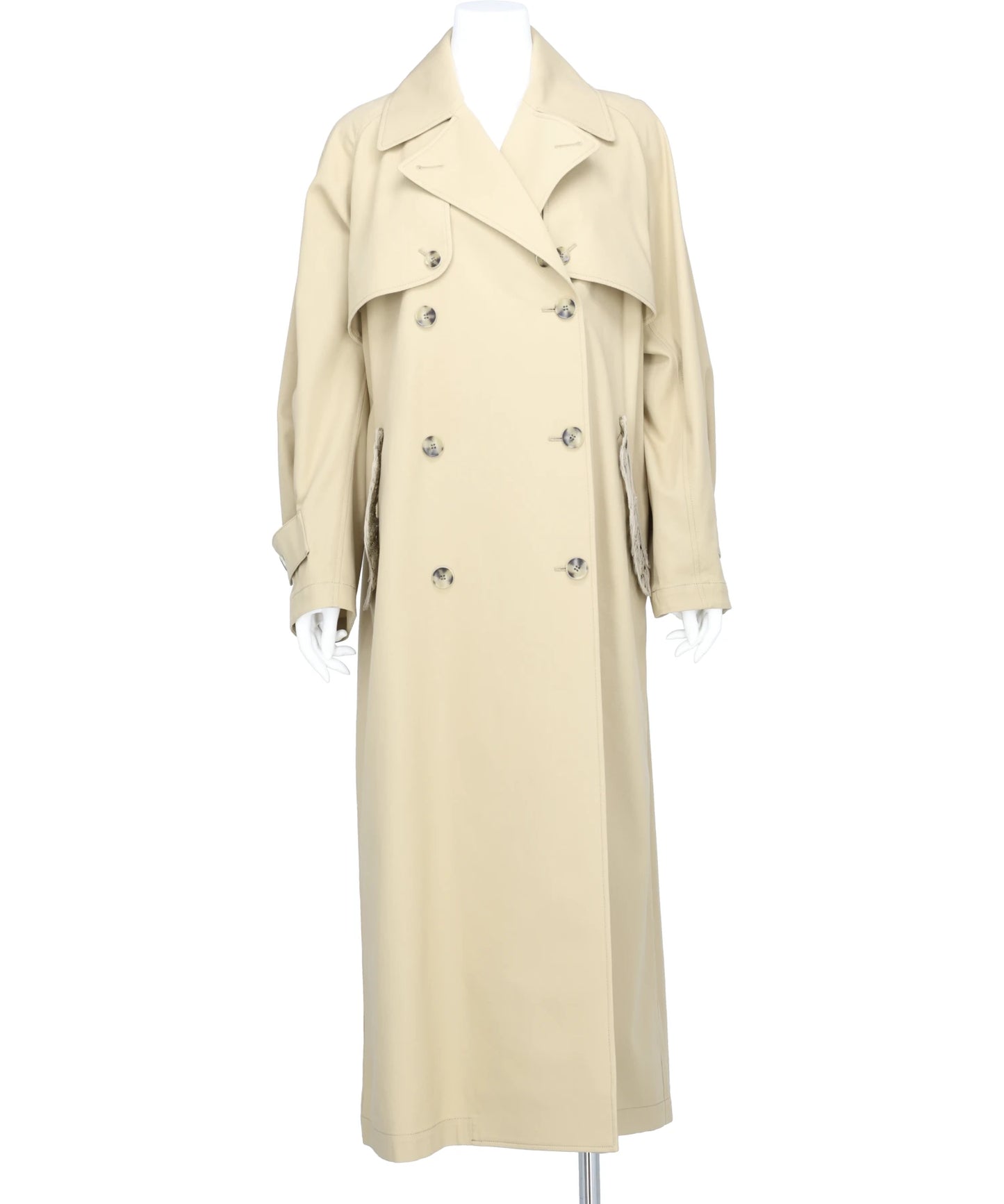 Mame Kurogouchi(マメ クロゴウチ)CORDING EMBROIDERY DETAILED TRENCH COAT