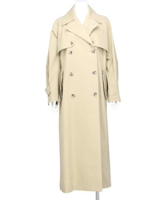 Mame Kurogouchi(マメ クロゴウチ)CORDING EMBROIDERY DETAILED TRENCH COAT