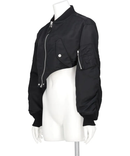 NYLON TWILL CUTTING BOMBER JACKET