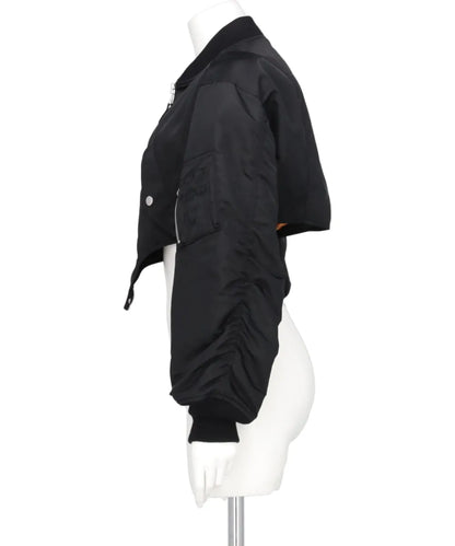 NYLON TWILL CUTTING BOMBER JACKET