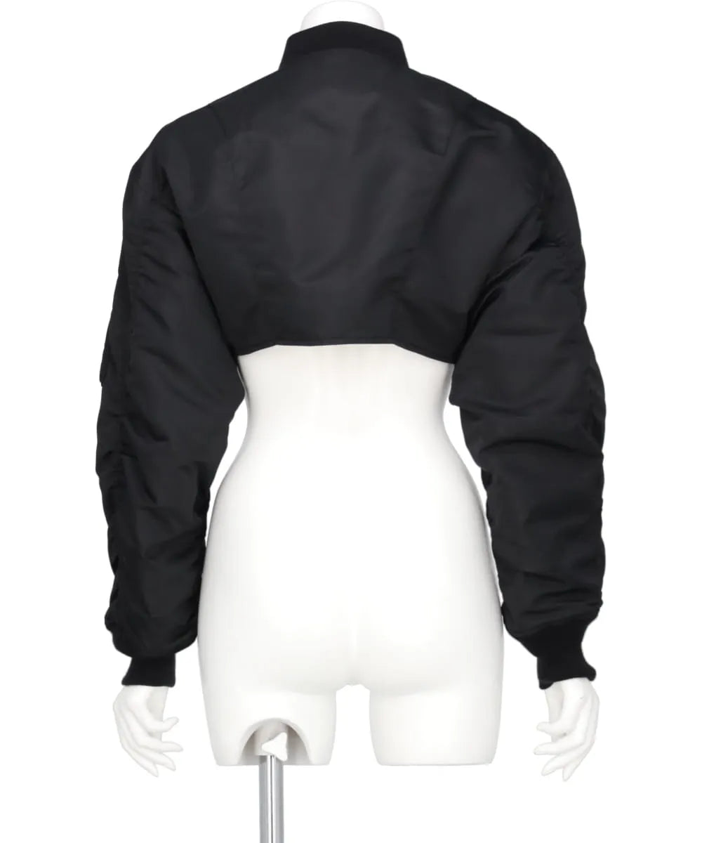 NYLON TWILL CUTTING BOMBER JACKET