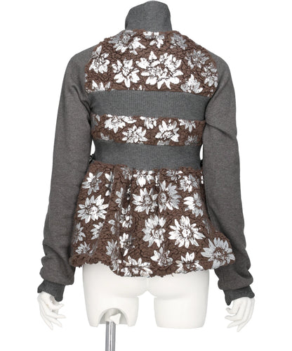 BOA FLOWER PRINT BLOUSON