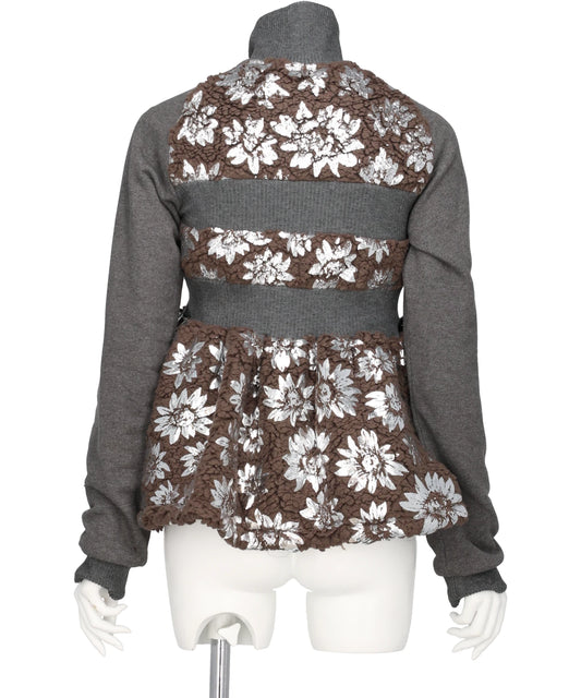 BOA FLOWER PRINT BLOUSON
