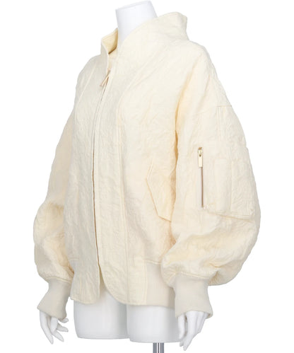 FLORAL JACQUARD TRIPLE CLOTH JACKET