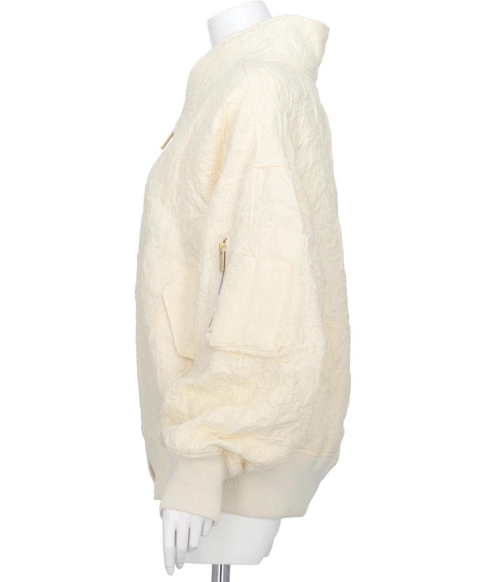 FLORAL JACQUARD TRIPLE CLOTH JACKET